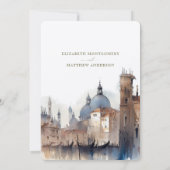 Invitation Enregistrer la date Venise Italie Basilique della  (Dos)