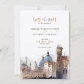 Invitation Enregistrer la date Venise Italie Basilique della  (Devant)