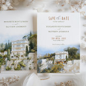 Invitation Enregistrer La Date Villa ASTOR Côte Amalfi