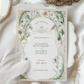 Invitation Enregistrer la date Vintage marguerite Art nouveau