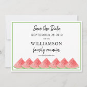 Invitation Enregistrer La Date Watermelon Summer Family Reuni (Devant)