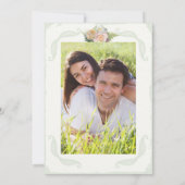 Invitation Enregistrer la photo de date Rustic Floral Mason J (Dos)