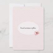 Invitation Enregistrer le cadre photo Date sur les coeurs (Dos)