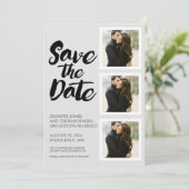 Invitation Enregistrer le collage de dates | MARIAGE (Debout devant)