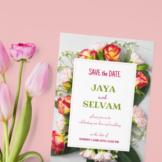 Invitation Enregistrer Le Mariage Date