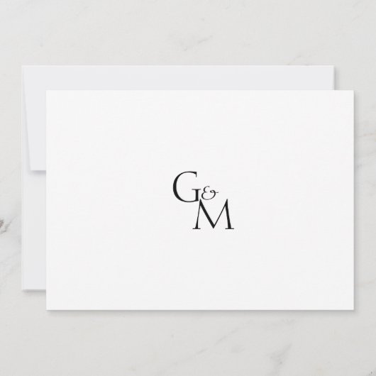 Invitation Enregistrer Le Mariage Date (Dos)