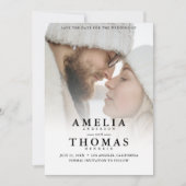 Invitation Enregistrer le Mariage photo Date (Devant)