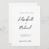 Invitation Enregistrer le Modèle d'invitation Date (Devant / Derrière)