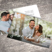 Invitation Enregistrer le Modèle photo minimaliste Mariage da