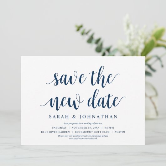Invitation Enregistrer le nouveau Mariage de date Modifier la (Debout devant)