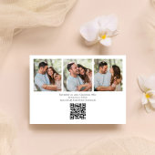 Invitation Enregistrer le script de calligraphie photo Mariag