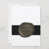 Invitation Enregistrer le stylo Mariage date et l'Inkwell (Dos)