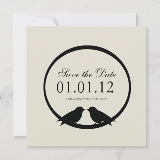 Invitation Enregistrer les annonces de date (Dos)