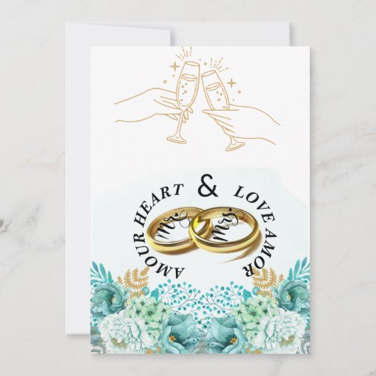 Invitation Enregistrer l'invitation de date (Dos)