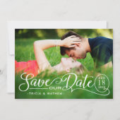 Invitation Enregistrer NOTRE Mariage de date | Script élégant (Devant)