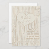 Invitation Enregistrez la date (Devant / Derrière)