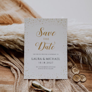 Invitation Enregistrez la date d'anniversaire des 50 ans - GA