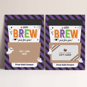 Invitation Enseignant d'automne Halloween porte-carte cadeau
