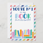 Invitation enseignant No 1 dans mon livre porte-pièce cadeau (Devant)