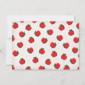 Invitation Enseignant Owl avec l'invitation de la fête de tab (Dos)