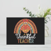 Invitation Enseignant Reconnaissant École de Thanksgiving Bén (Debout devant)