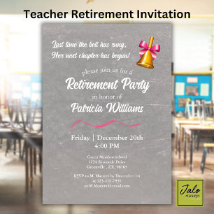 Invitation Enseignants École classique Bell Parti de retraite