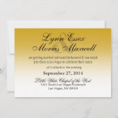 Invitation Enseigne de Las Vegas Mariage Amusant et Informel (Dos)