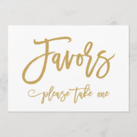 Enseigne de Mariage Chic Lettre Dorée Faveurs de M