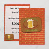 Invitation Enseigne de pub irlandais (Devant / Derrière)