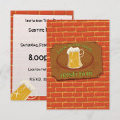 Invitation Enseigne de pub irlandais (Devant / Derrière)