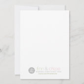 Invitation Enseigne de table 5x7 en parchemin Alcool Parce qu (Dos)