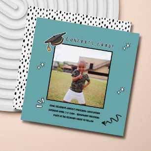 Invitation Enseignement préscolaire maternelle Graduation Par