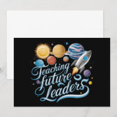 Invitation Enseigner aux futurs leaders Planète spatiale Ense (Devant / Derrière)