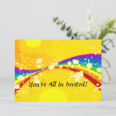 Invitation Ensemble Arc-en-ciel Flash Jaune (Debout devant)