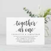 Invitation Ensemble comme un Mariage Elopement Dinner Party (Debout devant)