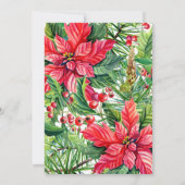 Invitation Ensemble De Baby shower D'Aquarelle Joy Christmas (Dos)