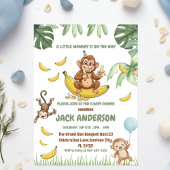 Invitation Ensemble de Baby showers de singe, Monkey Baby