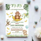 Invitation Ensemble de Baby showers de singe, Monkey Baby