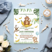 Invitation Ensemble de Baby showers de singe, Monkey Baby