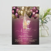 Invitation Ensemble de ballons de Bourgogne pour vin Glitter (Debout devant)