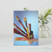 Invitation Ensemble De Brosses De Peinture D'Usage (Debout devant)