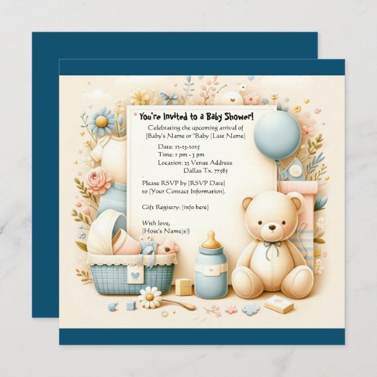 Invitation Ensemble de joie (Devant / Derrière)