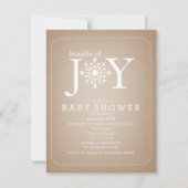 Invitation Ensemble De Joy Baby shower Flocon De Neige - Card (Devant)