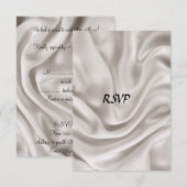 Invitation Ensemble de mariage crème RSVP (Devant / Derrière)