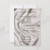 Invitation Ensemble de mariage crème RSVP (Dos)