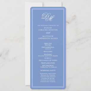 Invitation Ensemble de mariage dévoué en bleu barbeau
