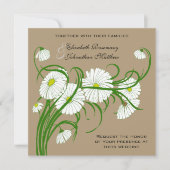 Invitation Ensemble de mariage Fleurs de Marguerite de Gerber (Devant)