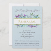 Invitation Ensemble de mariage rustique Bouquet sarcelle pour (Devant)