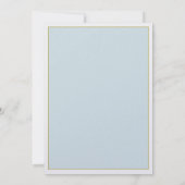 Invitation Ensemble de mariage rustique Bouquet sarcelle pour (Dos)