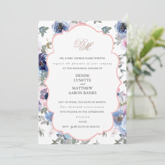 Invitation Ensemble de mariage tendre Rose Gossamer (Debout devant)